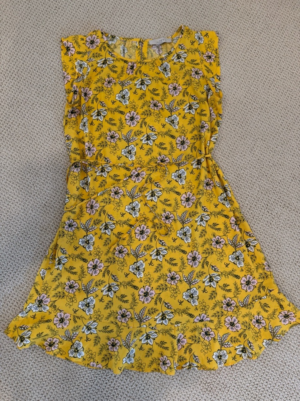 LOFT | Yellow Floral Sundress